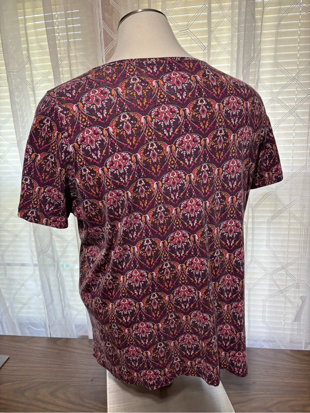 Roman’s 2X 26/28 Women’s Short-Sleeve Autumn Colors Top 29L 25 p2p